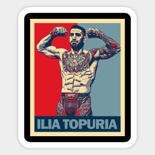 Ilia Topuria boxing legend Sticker